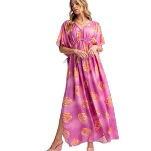 🎉Host Pick🎉 Easel Pink Floral Maxi Dress